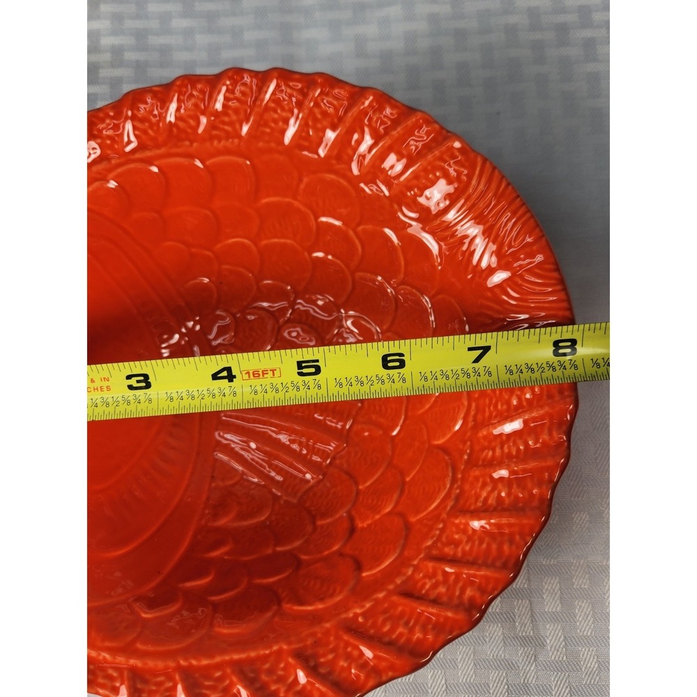 Arlington Designs Embossed Orange Fish VIBRANT & Festive Bowl Chips, Salads - Picture 4 of 5